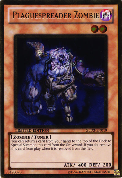 Plaguespreader Zombie [GLD3-EN019] Gold Rare | Devastation Store