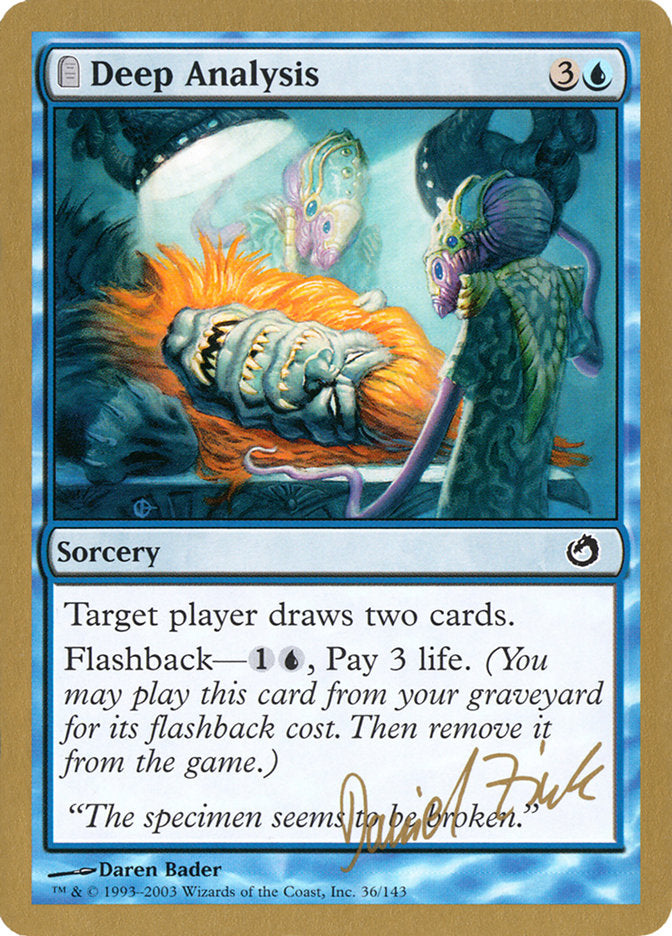 Deep Analysis (Daniel Zink) [World Championship Decks 2003] | Devastation Store