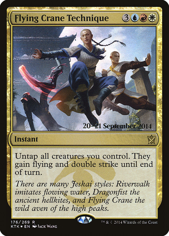 Flying Crane Technique  [Khans of Tarkir Prerelease Promos] - Devastation Store | Devastation Store