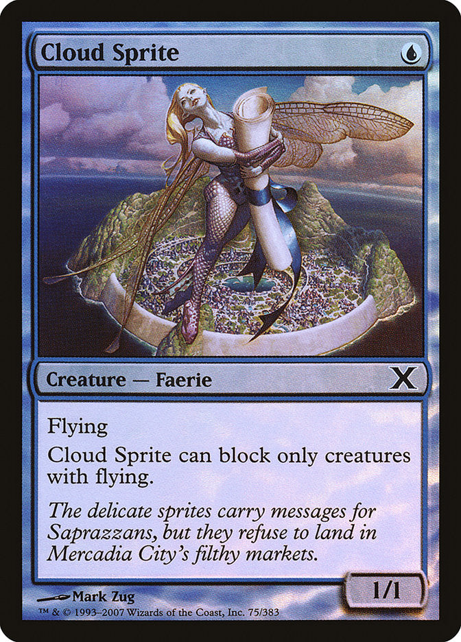 Cloud Sprite (Premium Foil) [Tenth Edition] | Devastation Store
