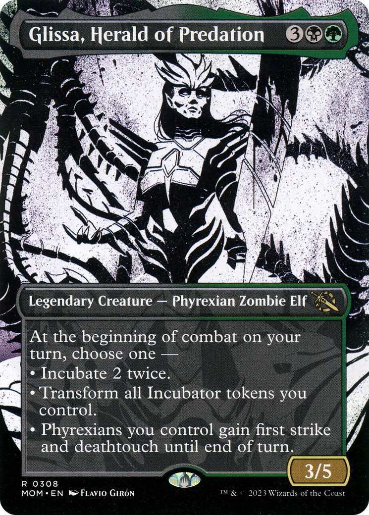 Glissa, Herald of Predation (Showcase Planar Booster Fun) [March of the Machine] | Devastation Store