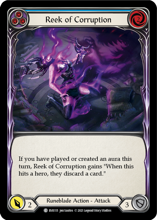 Reek of Corruption (Blue) [EVR115] (Everfest)  1st Edition Rainbow Foil | Devastation Store