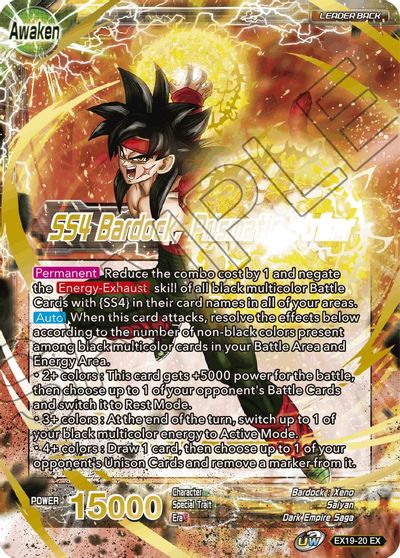 Bardock // SS4 Bardock, Prismatic Striker [EX19-20] | Devastation Store