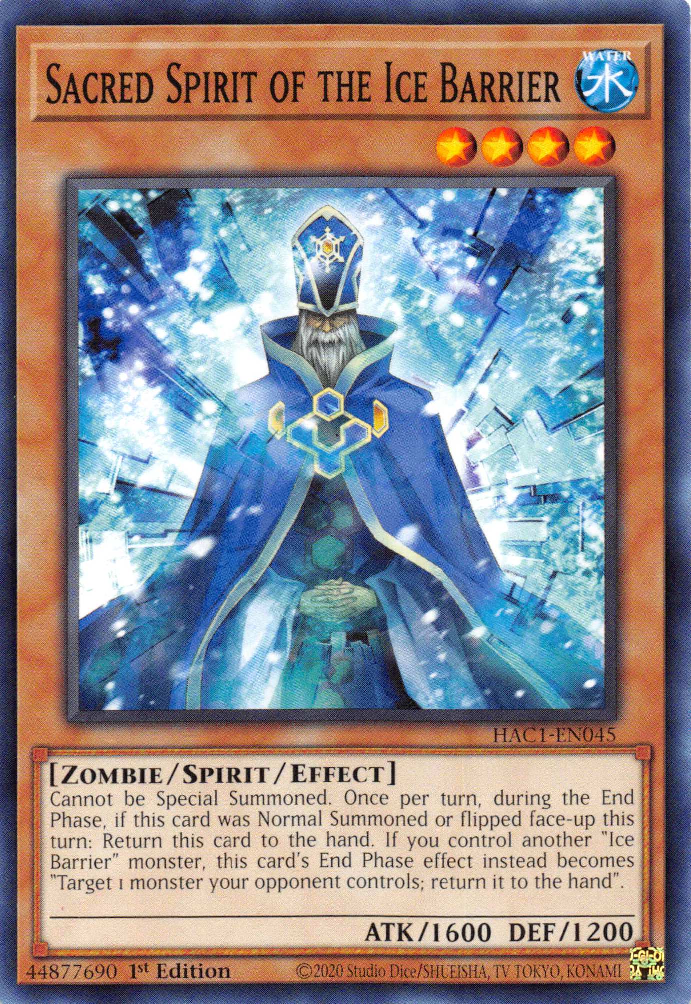 Sacred Spirit of the Ice Barrier (Duel Terminal) [HAC1-EN045] Parallel Rare | Devastation Store