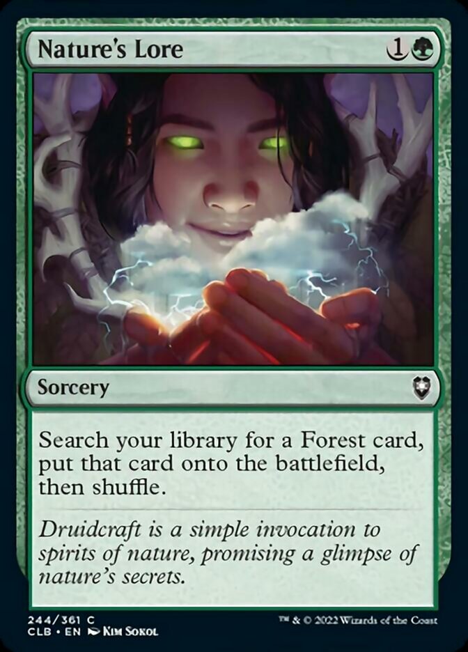 Nature's Lore [Commander Legends: Battle for Baldur's Gate] | Devastation Store