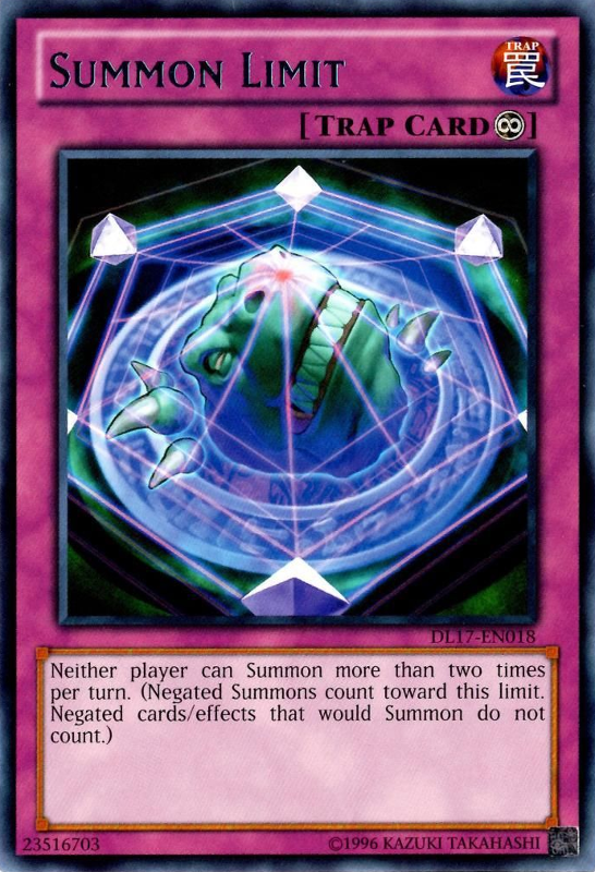 Summon Limit (Purple) [DL17-EN018] Rare | Devastation Store
