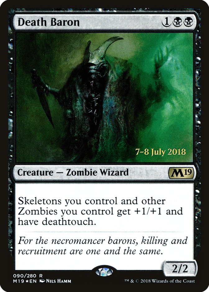 Death Baron  [Core Set 2019 Prerelease Promos] | Devastation Store