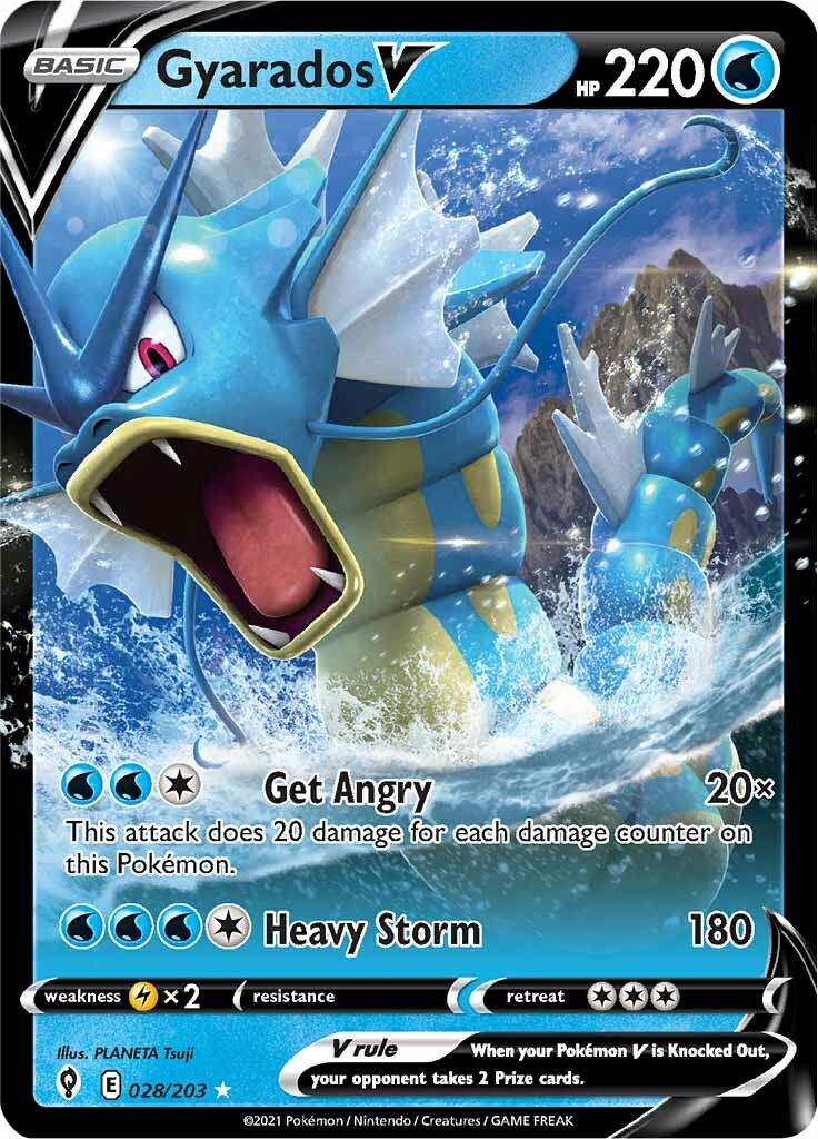 Gyarados V (028/203) [Sword & Shield: Evolving Skies] | Devastation Store