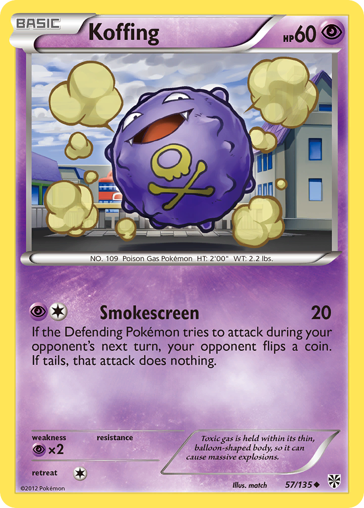 Koffing (57/135) [Black & White: Plasma Storm] | Devastation Store