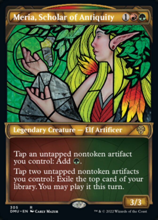 Meria, Scholar of Antiquity (Showcase) [Dominaria United] | Devastation Store