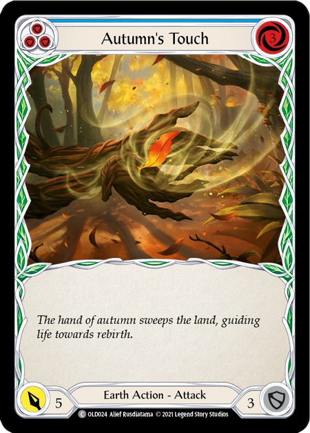 Autumn's Touch (Blue) [OLD024] (Tales of Aria Oldhim Blitz Deck)  1st Edition Normal | Devastation Store