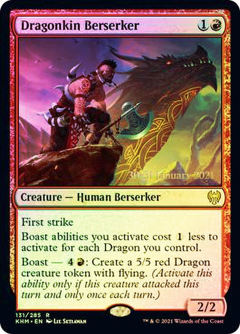 Dragonkin Berserker [Kaldheim Prerelease Promos] | Devastation Store