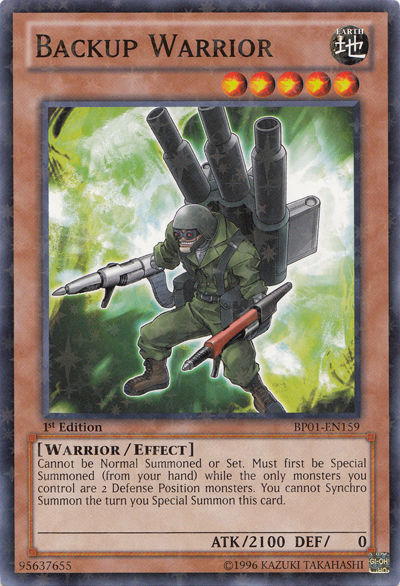 Backup Warrior [BP01-EN159] Starfoil Rare | Devastation Store