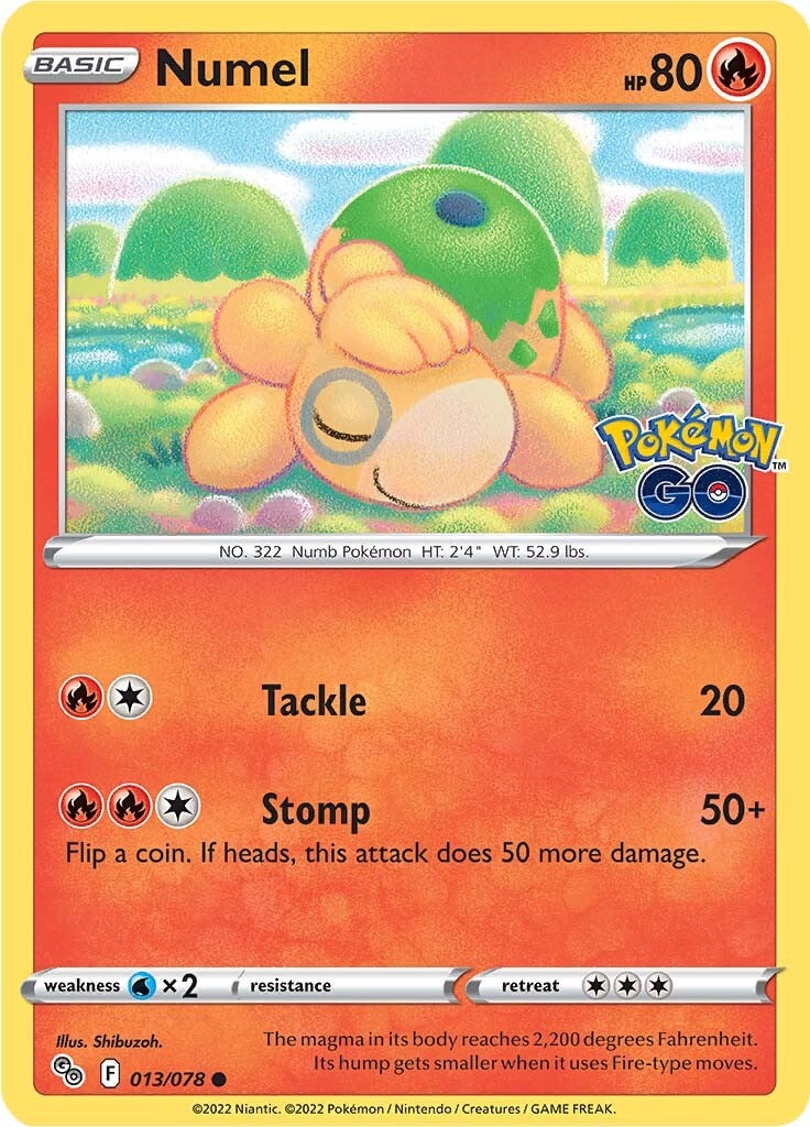 Numel (013/078) [Pokémon GO] | Devastation Store