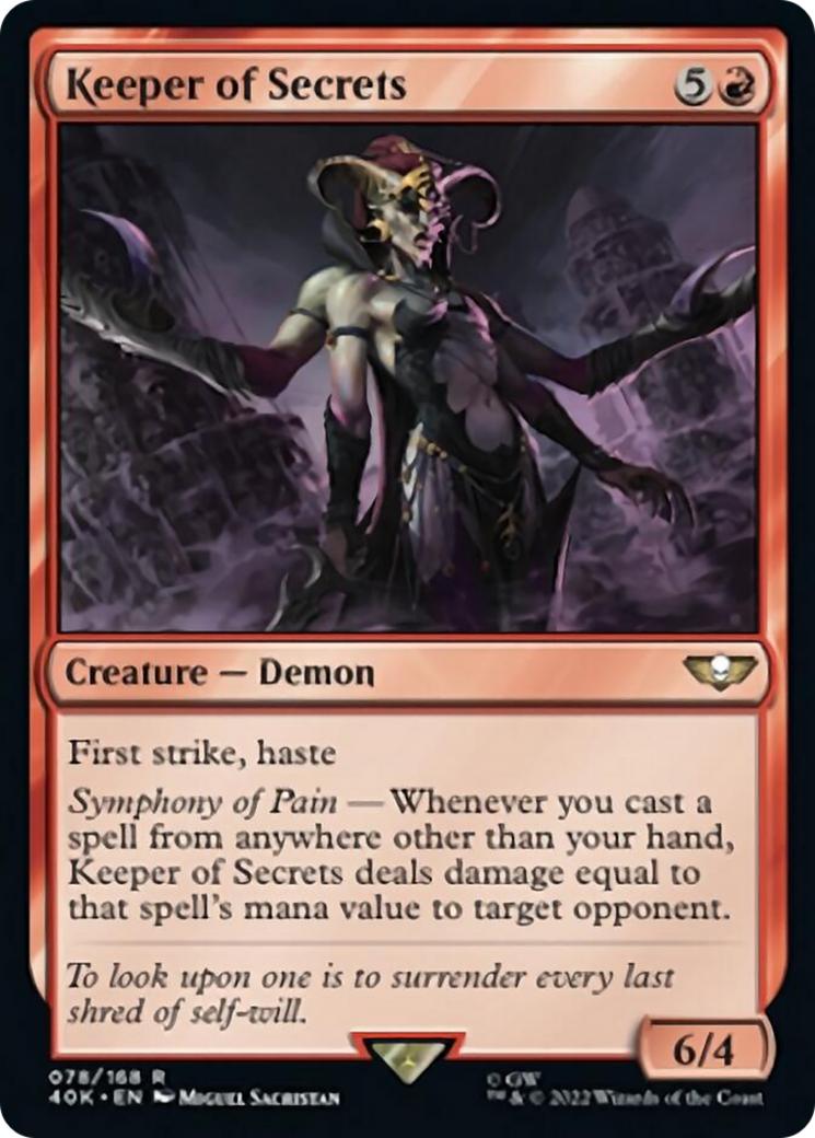 Keeper of Secrets (Surge Foil) [Universes Beyond: Warhammer 40,000] | Devastation Store