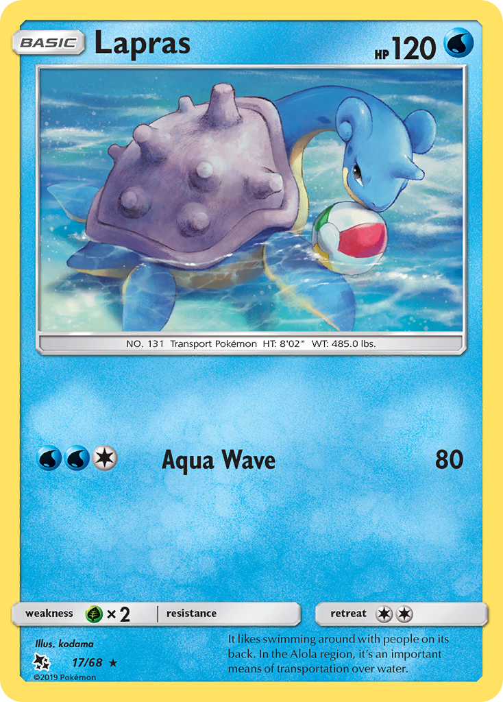 Lapras (17/68) [Sun & Moon: Hidden Fates] | Devastation Store