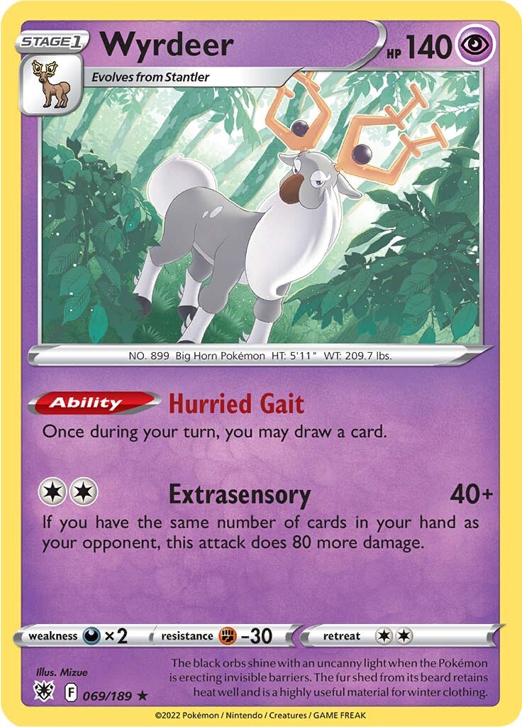 Wyrdeer (069/189) (Theme Deck Exclusive) [Sword & Shield: Astral Radiance] | Devastation Store