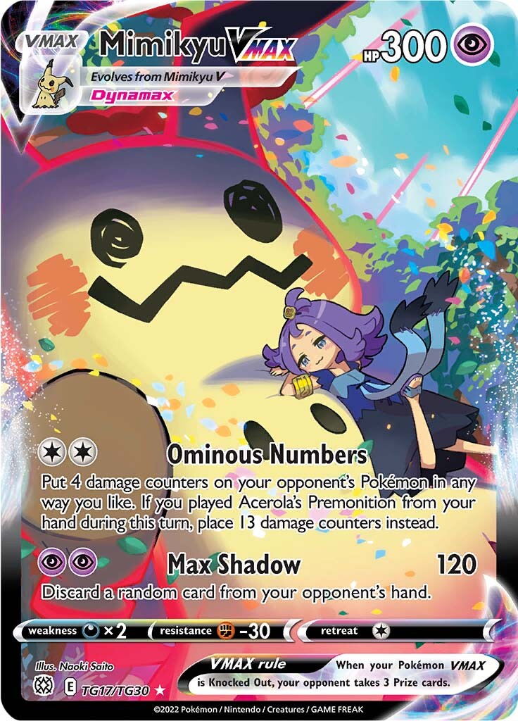 Mimikyu VMAX (TG17/TG30) [Sword & Shield: Brilliant Stars] | Devastation Store