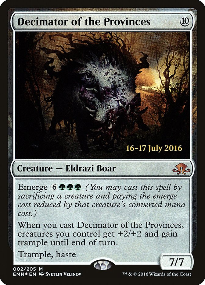 Decimator of the Provinces  [Eldritch Moon Prerelease Promos] - Devastation Store | Devastation Store