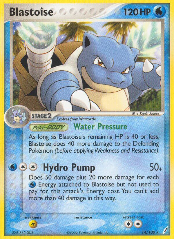 Blastoise (14/100) (Theme Deck Exclusive) [EX: Crystal Guardians] | Devastation Store