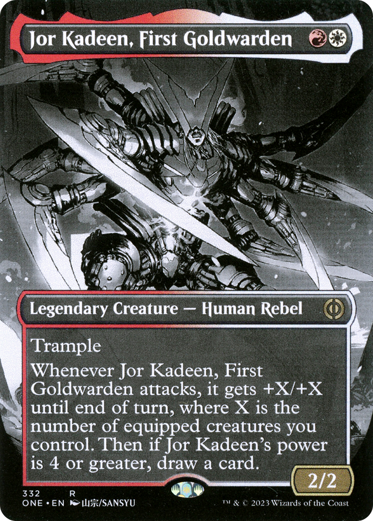 Jor Kadeen, First Goldwarden (Borderless Manga) [Phyrexia: All Will Be One] | Devastation Store