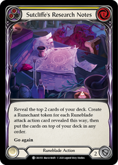 Sutcliffe's Research Notes (Yellow) [CRU155] 1st Edition Rainbow Foil - Devastation Store | Devastation Store