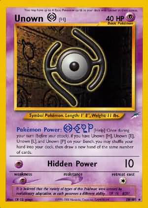 Unown [H] (28/105) [Neo Destiny Unlimited] | Devastation Store