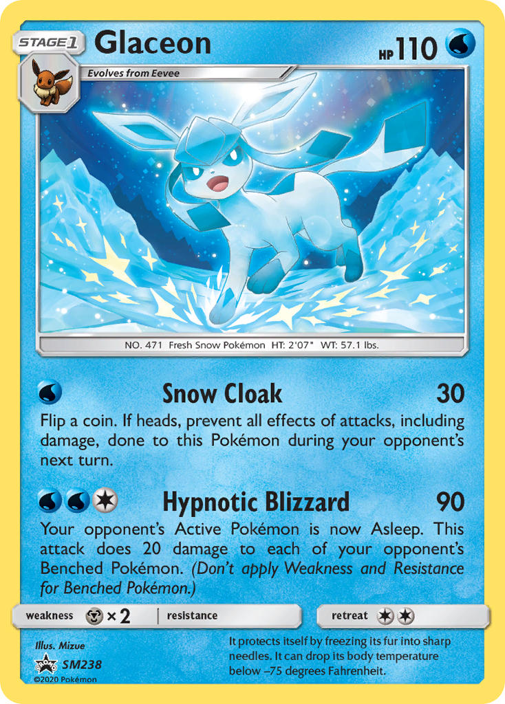 Glaceon (SM238) [Sun & Moon: Black Star Promos] | Devastation Store