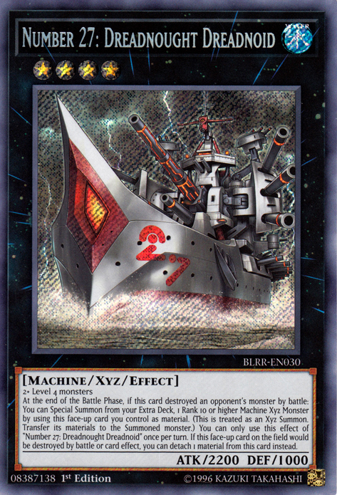 Number 27: Dreadnought Dreadnoid [BLRR-EN030] Secret Rare | Devastation Store