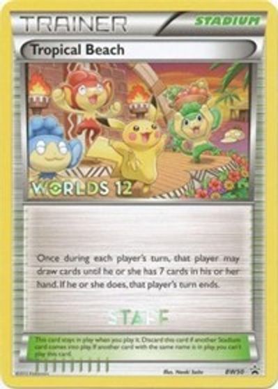 Tropical Beach (BW50) (Staff) [Black & White: Black Star Promos] | Devastation Store