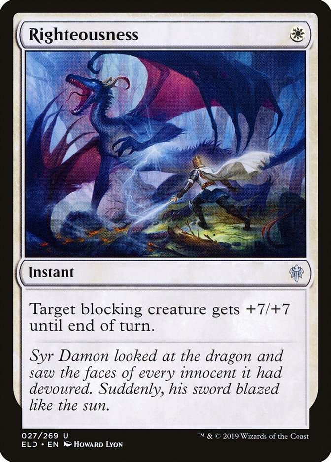 Righteousness [Throne of Eldraine] | Devastation Store