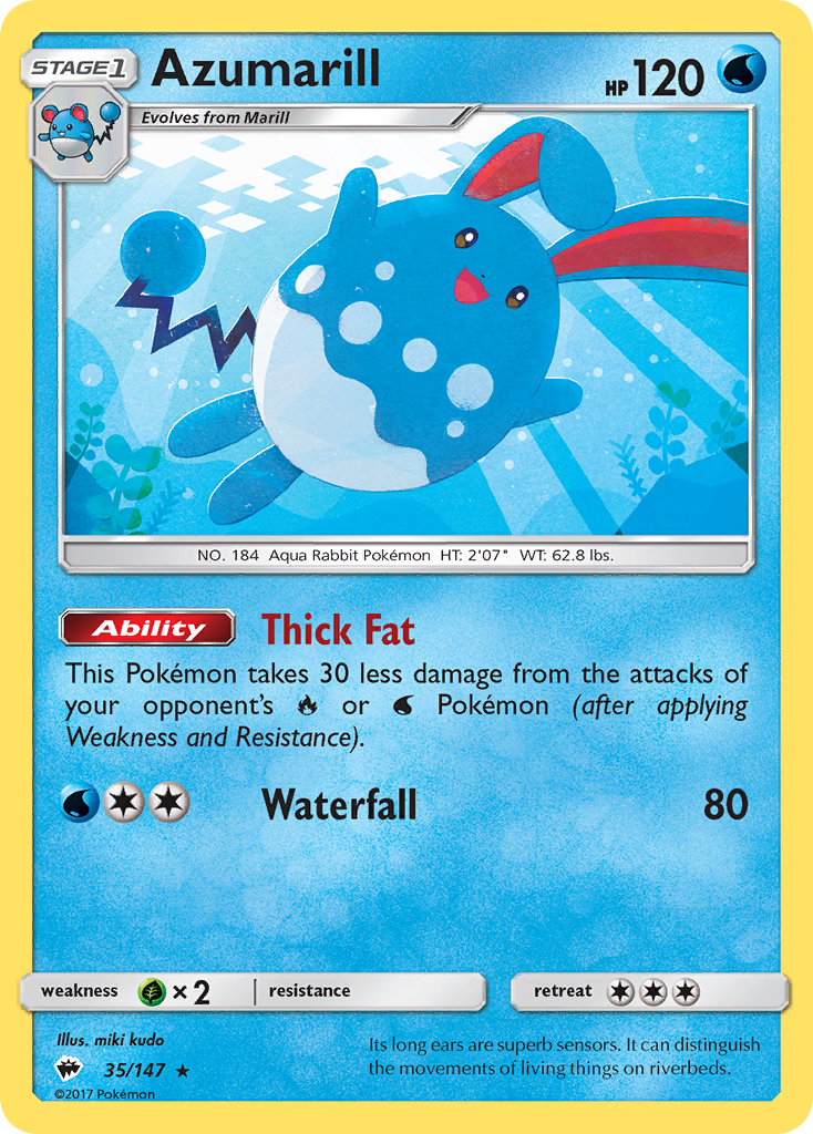 Azumarill (35/147) [Sun & Moon: Burning Shadows] | Devastation Store