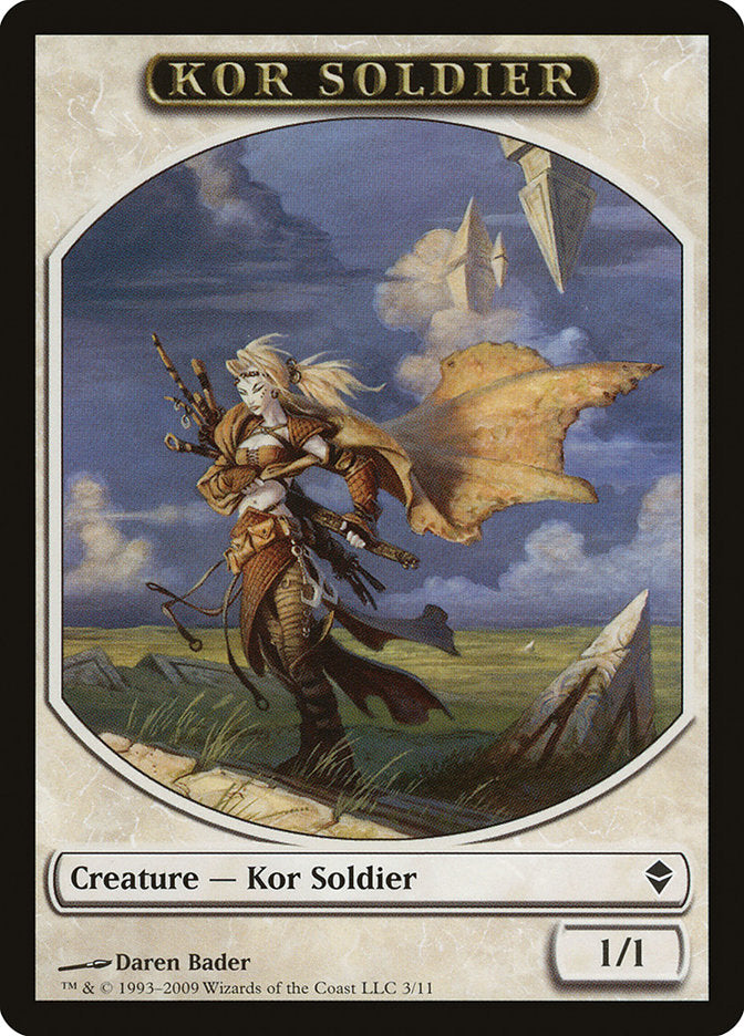 Kor Soldier [Zendikar Tokens] | Devastation Store