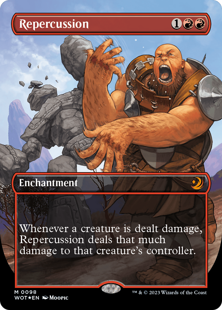 Repercussion (Anime Borderless) (Confetti Foil) [Wilds of Eldraine: Enchanting Tales] | Devastation Store
