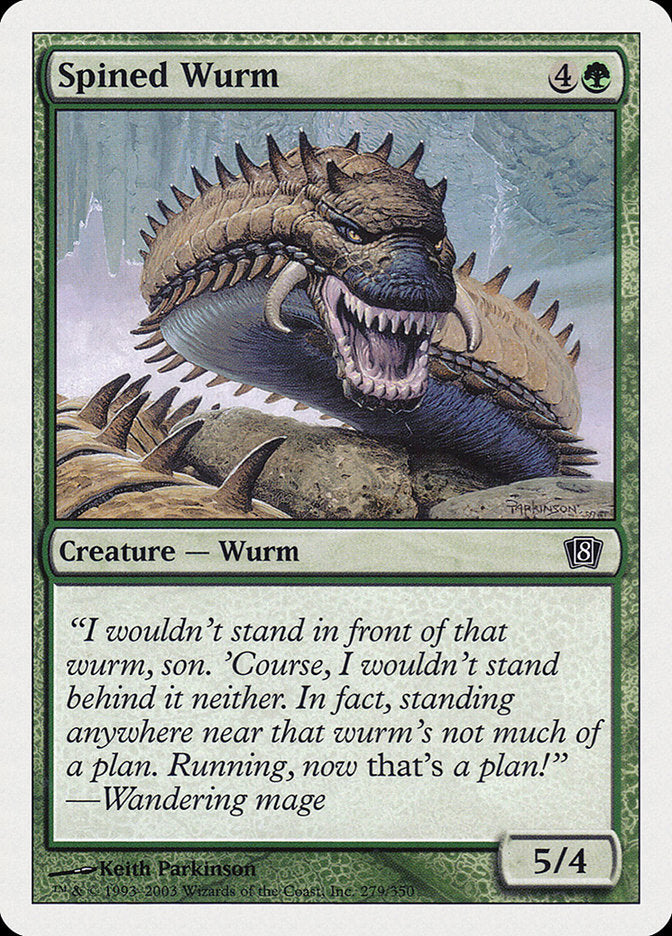 Spined Wurm [Eighth Edition] | Devastation Store
