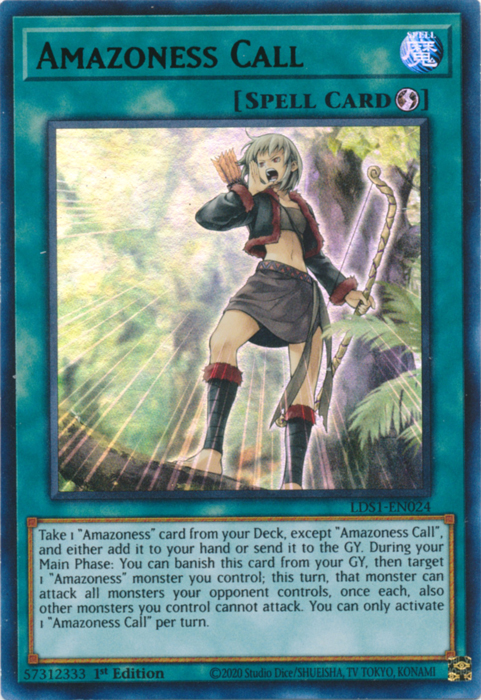 Amazoness Call (Green) [LDS1-EN024] Ultra Rare | Devastation Store