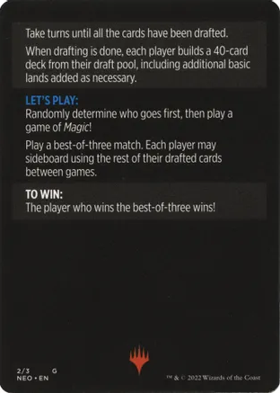Winchester Draft (Magic Minigame) [Kamigawa: Neon Dynasty Minigame] | Devastation Store