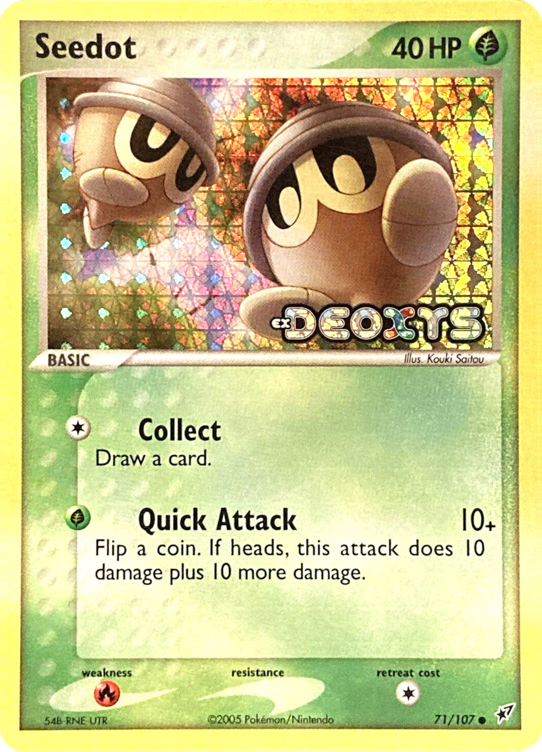 Seedot (71/107) (Stamped) [EX: Deoxys] | Devastation Store