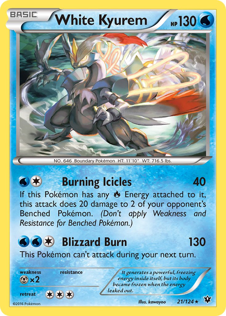 White Kyurem (21/124) (Theme Deck Exclusive) [XY: Fates Collide] | Devastation Store