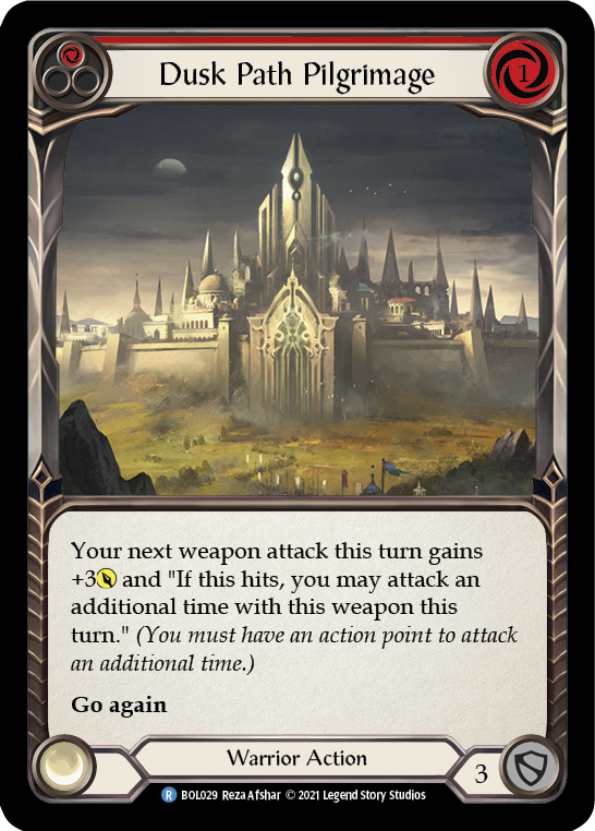 Dusk Path Pilgrimage (Red) [BOL029] (Monarch Boltyn Blitz Deck) | Devastation Store