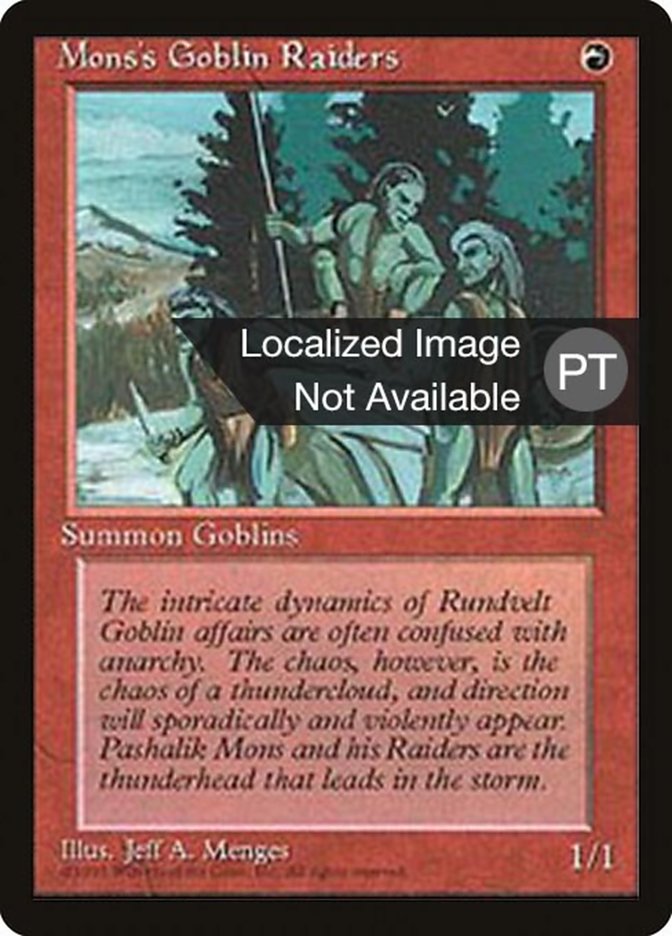 Mons's Goblin Raiders [Fourth Edition (Foreign Black Border)] | Devastation Store