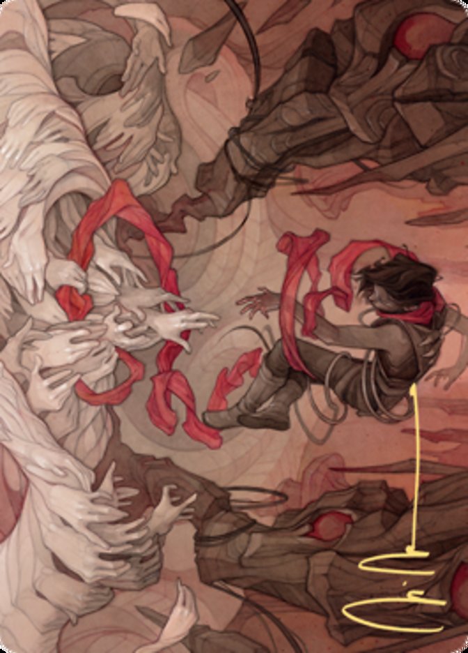 Thwart the Grave Art Card (Gold-Stamped Signature) [Zendikar Rising Art Series] | Devastation Store