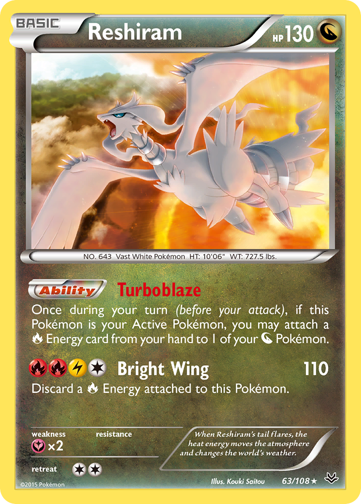 Reshiram (63/108) [XY: Roaring Skies] | Devastation Store