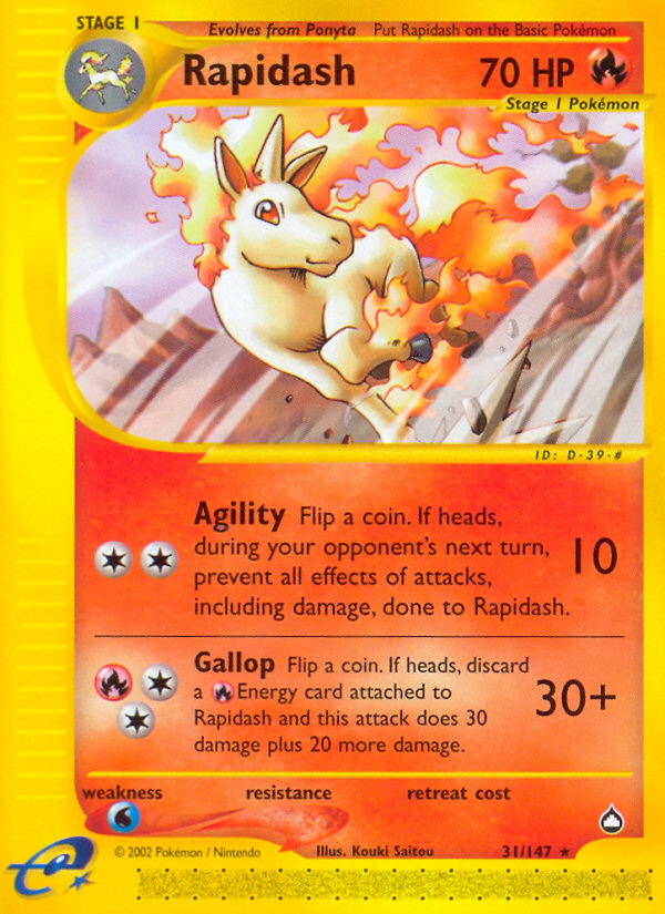 Rapidash (31/147) [Aquapolis] | Devastation Store