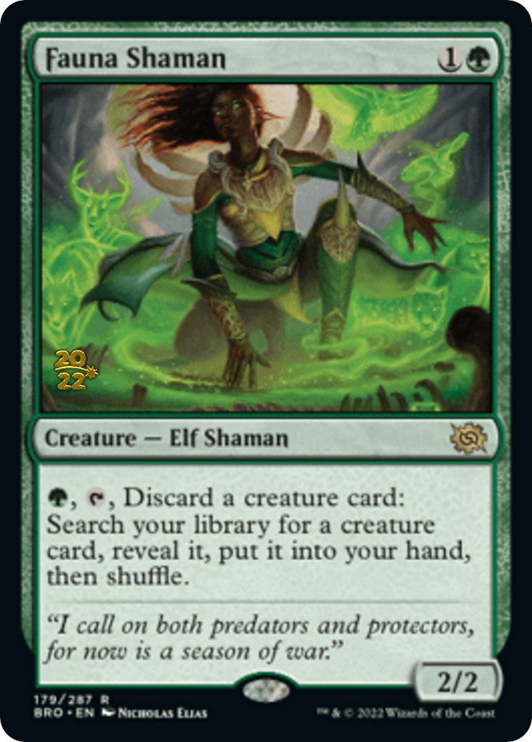 Fauna Shaman [The Brothers' War Prerelease Promos] | Devastation Store