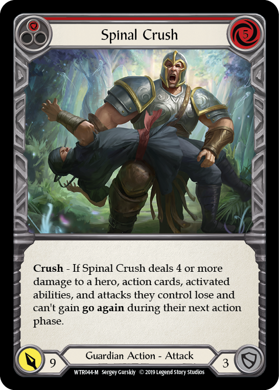 Spinal Crush [WTR044-M] Alpha Print Rainbow Foil - Devastation Store | Devastation Store