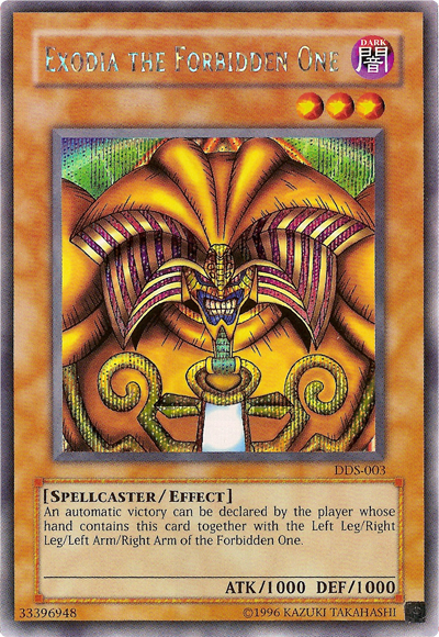 Exodia the Forbidden One (Dark Duel Stories) [DDS-003] Secret Rare | Devastation Store