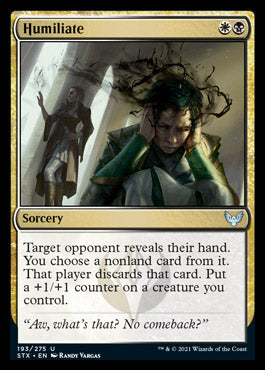 Humiliate [Strixhaven: School of Mages] | Devastation Store