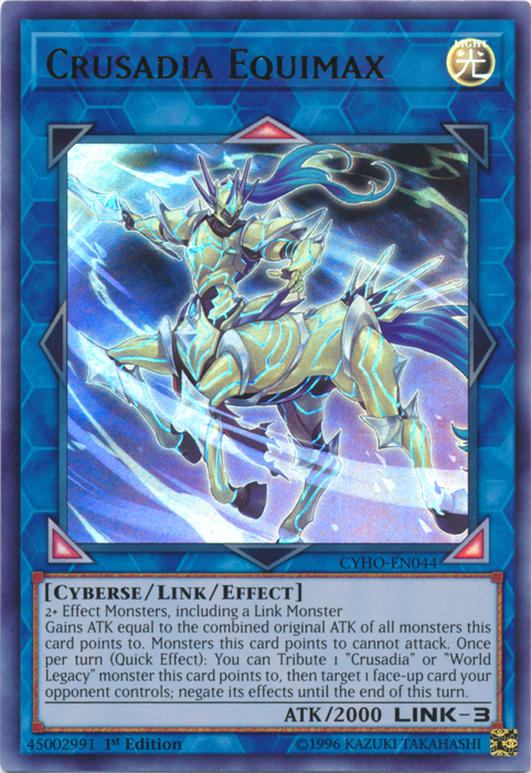 Crusadia Equimax [CYHO-EN044] Ultra Rare | Devastation Store