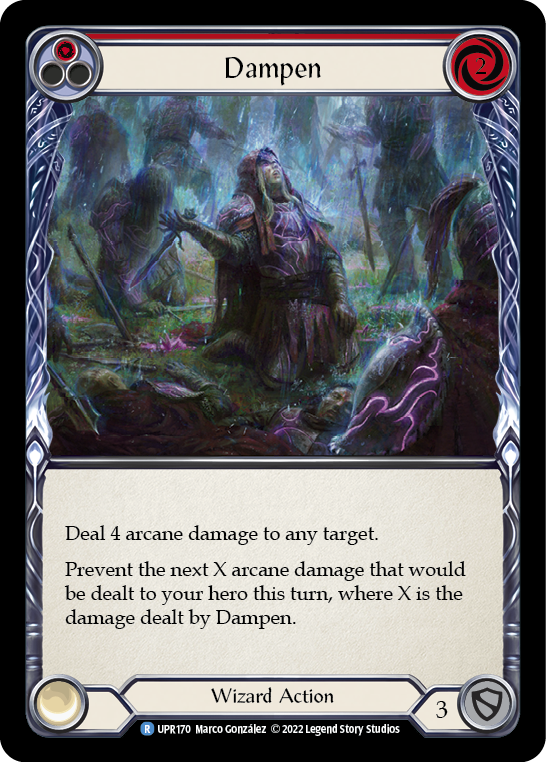 Dampen (Red) [UPR170] (Uprising)  Rainbow Foil | Devastation Store